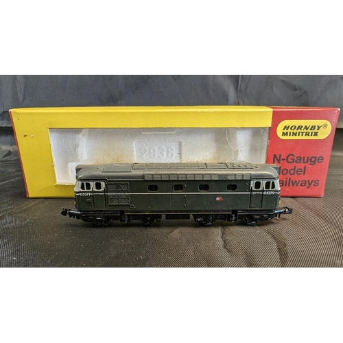 627 - 5 x Hornby Minitrax N Gauge Locomotives and a Cav'ndish N Gauge LMS 62ft Brake Composite : N.206 War... 