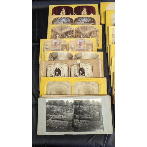 771 - A Large Quantity of Stereo views , English and French Tissue Views, Good Condition - Exhibitions of ... 