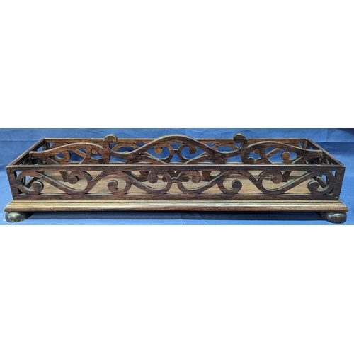 39 - An Openwork, fretted tray - 66 x 20 x 14cm