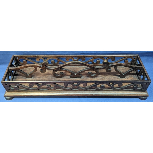 39 - An Openwork, fretted tray - 66 x 20 x 14cm