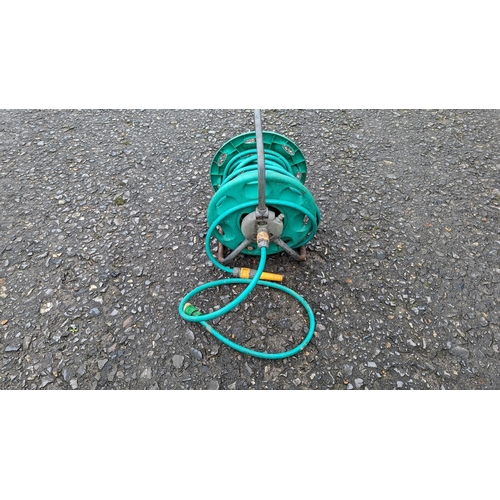 1012 - Hozelock reel and hose - missing handle