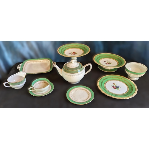 583 - A selection of Regency tea service, and others