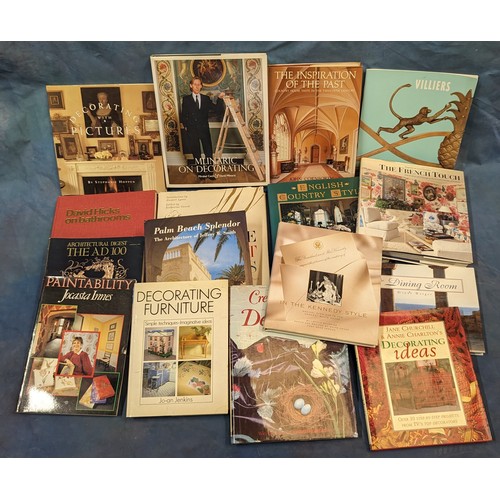 131 - A selection of Decoration and interiors themed books - The Kennedy Style, Milinarc etc.   From the c... 