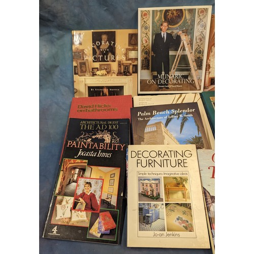 131 - A selection of Decoration and interiors themed books - The Kennedy Style, Milinarc etc.   From the c... 