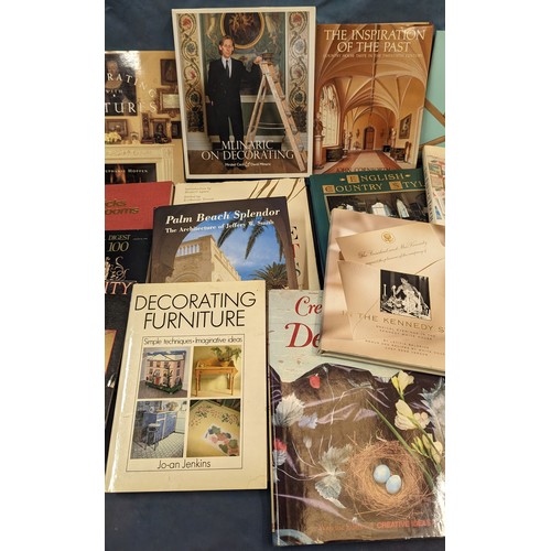 131 - A selection of Decoration and interiors themed books - The Kennedy Style, Milinarc etc.   From the c... 