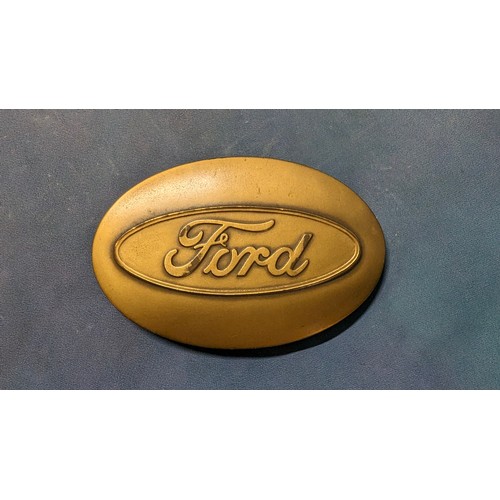 142 - An 1863-1963 Henry Ford Centennial Bronze Paperweight.   From the country estate.