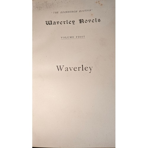 601 - Sir Walter Scott's 'The Waverley Novels' 1829-33 - Turnbull and Spears - Edinburgh Editions - Volume... 