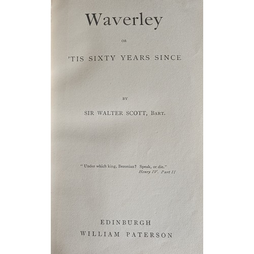 601 - Sir Walter Scott's 'The Waverley Novels' 1829-33 - Turnbull and Spears - Edinburgh Editions - Volume... 