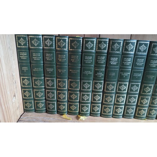 606 - The Centennial Edition of the works of Charles Dickens - 34 volumes.   From the country estate.