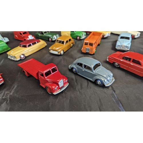 625 - A Collection of 16 x Restored and Partially Restored Dinky Die Cast Metal Cars - Zephyr, Daimler Amb... 