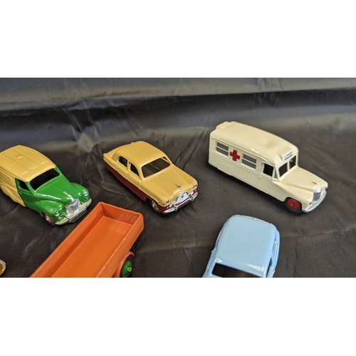 625 - A Collection of 16 x Restored and Partially Restored Dinky Die Cast Metal Cars - Zephyr, Daimler Amb... 