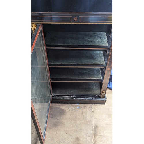 266 - Victorian French display cabinet with 4 shelves