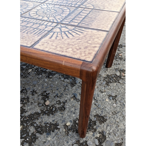 575 - G Plan tile topped table - 45 x 105 x 65cm