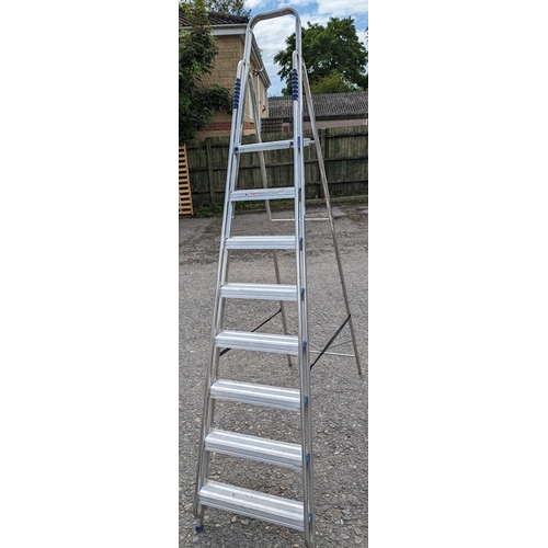 1156 - 7 Tread Step Ladder with Hand Rails