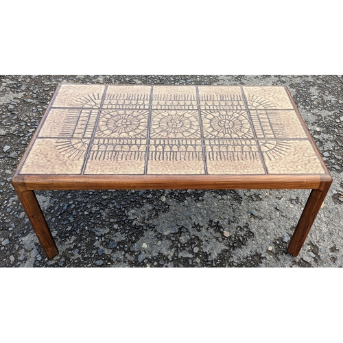 575 - G Plan tile topped table - 45 x 105 x 65cm