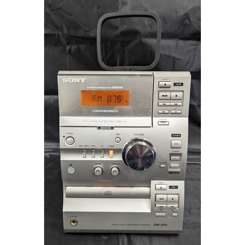 144 - A Sony CMT-CP11 Hi Fi Tape/ CD/ Radio