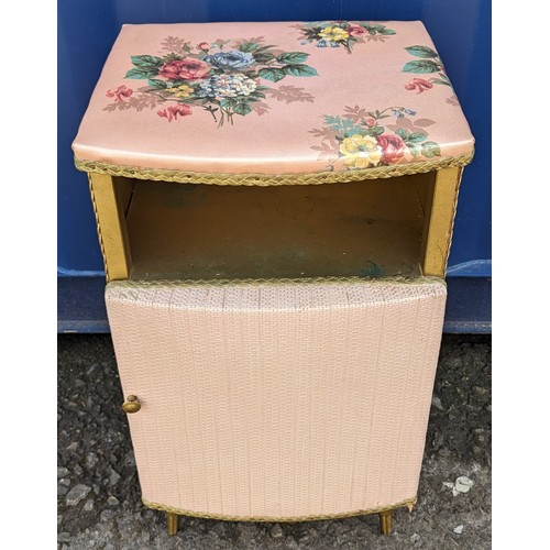 264 - Lloyd Loom Style Bedroom furniture consisting of - chair, bedside cabinet, and blanket box