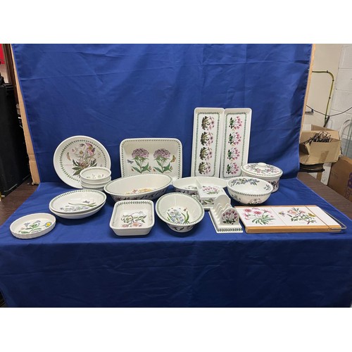 61 - Portmerrion Cookware Collection including: Bowls, butter dish, serving dishes etc.