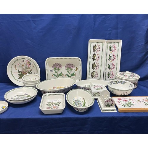 61 - Portmerrion Cookware Collection including: Bowls, butter dish, serving dishes etc.