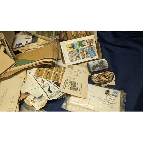 497 - Large amount of Used and unused stamps and first day covers - Worldwide, Britain, Commonwealth etc.