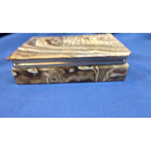 109 - A Selection of Vintage Trinket Boxes:- Hand Carved Wooden Jewellery Box/ Tarot Box with Gold Leaf De... 