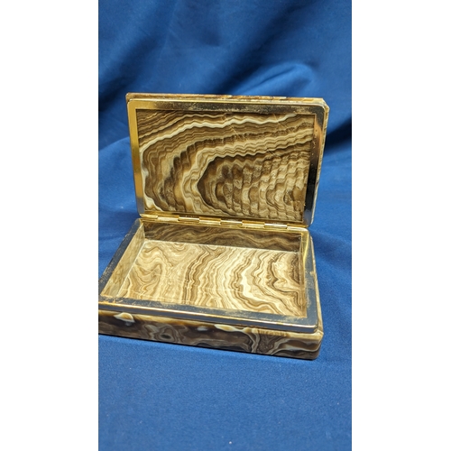 109 - A Selection of Vintage Trinket Boxes:- Hand Carved Wooden Jewellery Box/ Tarot Box with Gold Leaf De... 