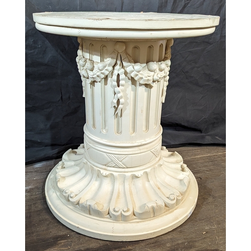 94 - Ornate Column table base - 71 x 62 x 62cm