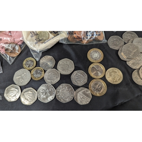 246E - A Variety of GB Coins Including Collectable £2 and 50p Coins and uncirculated Coins