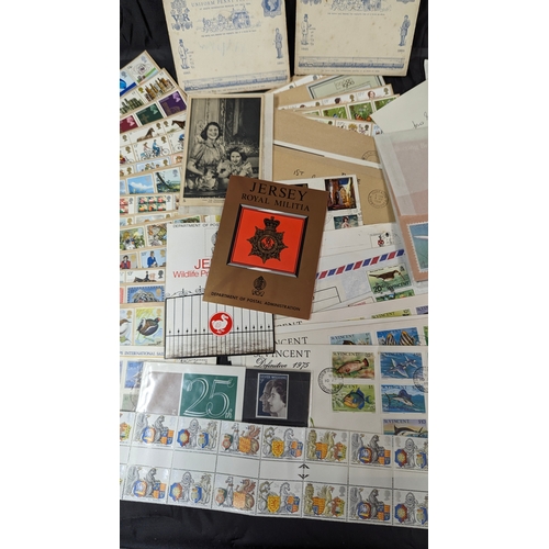 509B - An Assortment of First Day Covers, Mint Uncirculated Stamp Sheets, Uniform Penny Postage Cards etc.