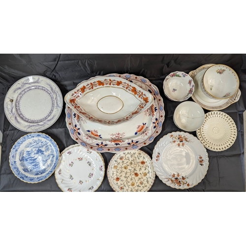 869 - A Quantity of Antique English and Continental Plates, Chargers and Bowls, Davenport, Minton , Ceres ... 