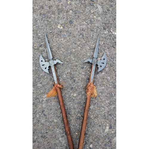 172B - A Pair of Ornamental Halberds approx. 2 Metres Long