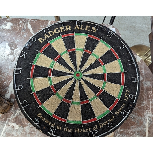 1087 - Vintage Badger Ales Dart Board 