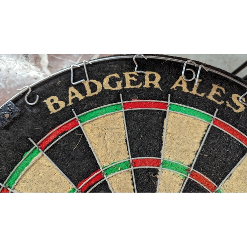 1087 - Vintage Badger Ales Dart Board 