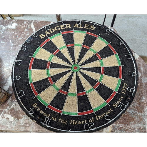 1087 - Vintage Badger Ales Dart Board 