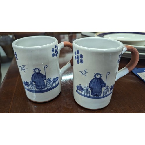 1231 - 2 x Vintage Mugs from Portugal. From the Country Estate.