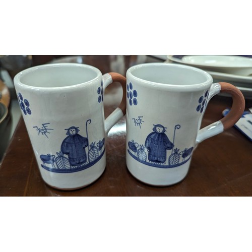 1231 - 2 x Vintage Mugs from Portugal. From the Country Estate.