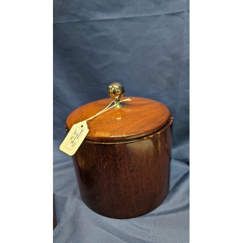 139 - A Vintage Blakes mahogany tray - 33 x 23cm PLUS a Mahogany ice bucket - 17 x 20cm.   From the countr... 