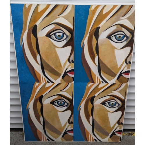 409 - Pop art style picture - 122 x 93cm