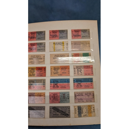 454 - A large quantity of Vintage Railway Tickets / Platform Tickets in album