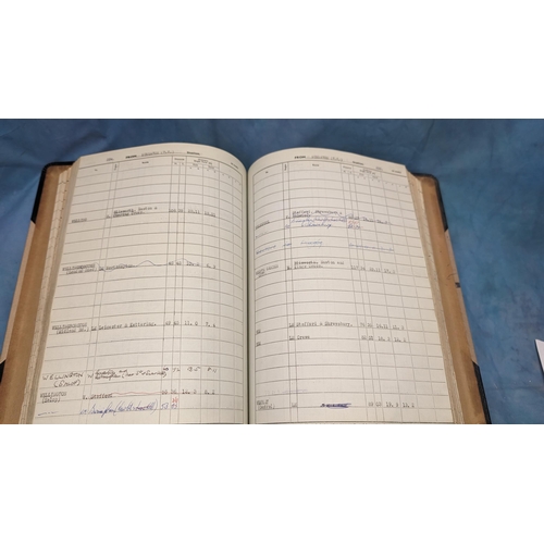 455 - A large Vintage Railways ledger with Routes, Distance and Fares - Nantwich, Norton Bridge, Nuneaton,... 