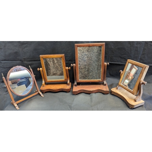 525 - Collection of 4 dressing table mirrors