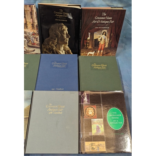 587 - 12x The Grosvenor House Art and Antiques Fair handbooks.   From the country estate.