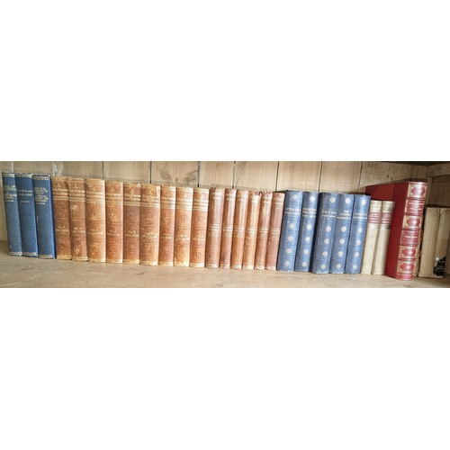 605 - An assortment of Antique books:- The Miracle of England, The adventures of Hajji Baba, Dickens, Dail... 