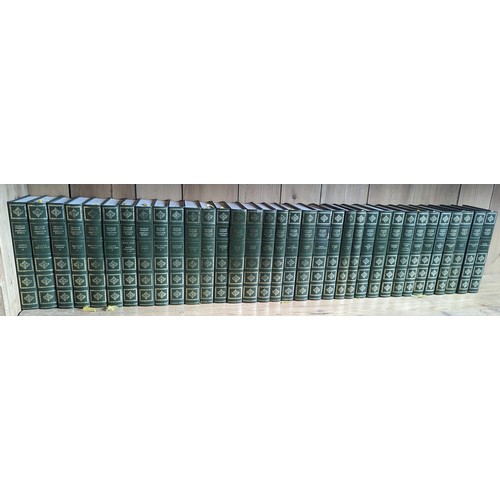 606 - The Centennial Edition of the works of Charles Dickens - 34 volumes.   From the country estate.