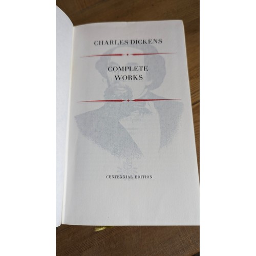 606 - The Centennial Edition of the works of Charles Dickens - 34 volumes.   From the country estate.