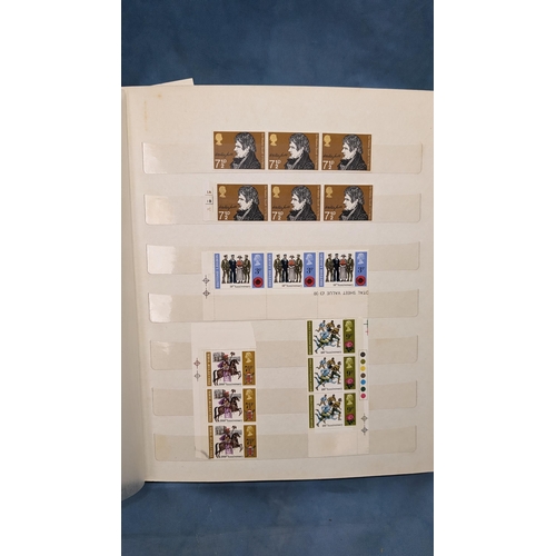 519B - Great Britain Stamp Album including: Roofs; Writers; Philympia; University; BBC; Experiments; Cricke... 