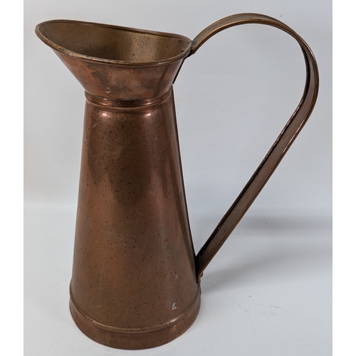 666 - Selection of Copperware. 3 Jugs and Chestnut Roaster