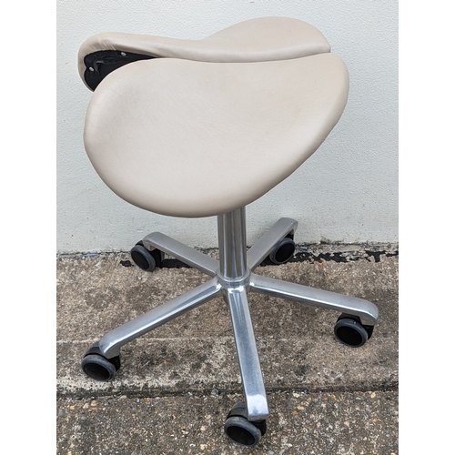 683 - Salli Original Saddle Stool - Chrome Base