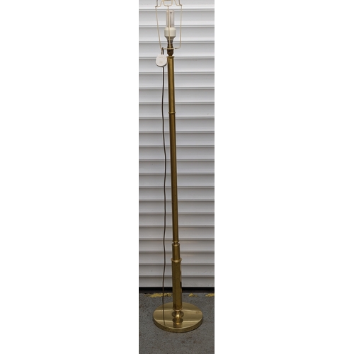 663 - A Pair of Brass Effect Standard Lamps