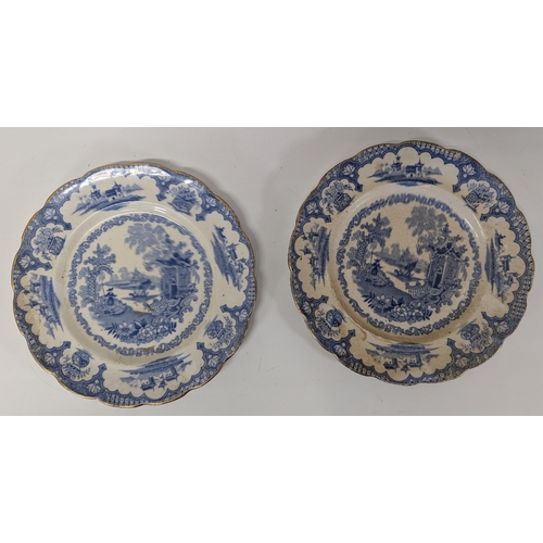 671 - Selection of Blue and White China